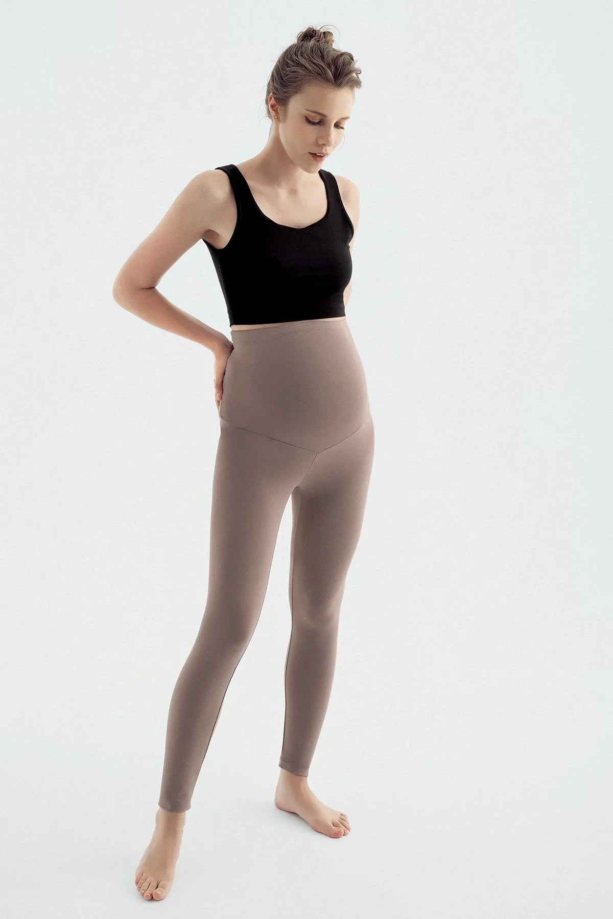 Adjustable High Waist Flexible Maternity Leggings T02