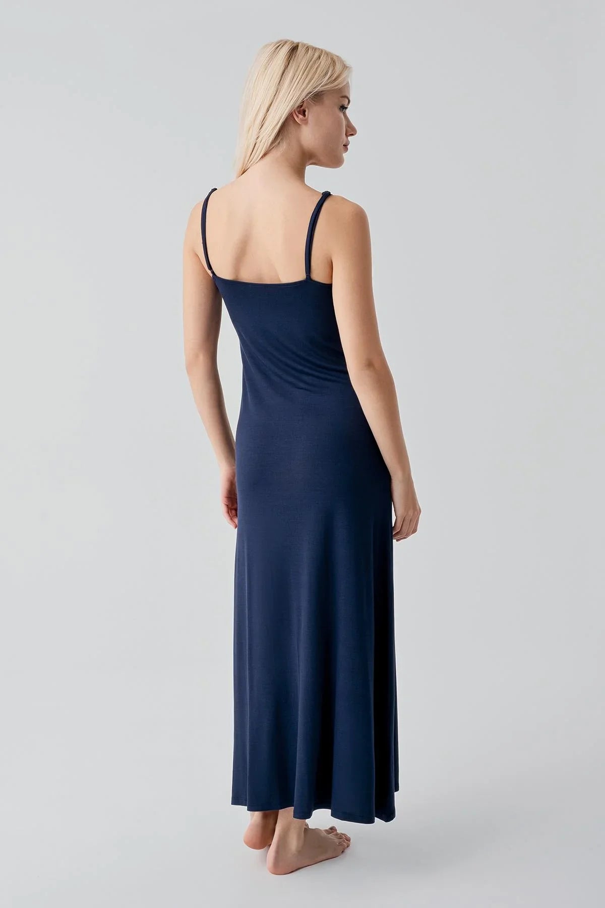 Sleeveless Long Basic Comfortable Daily Lycra Flexible Viscose Soft Dress 19111