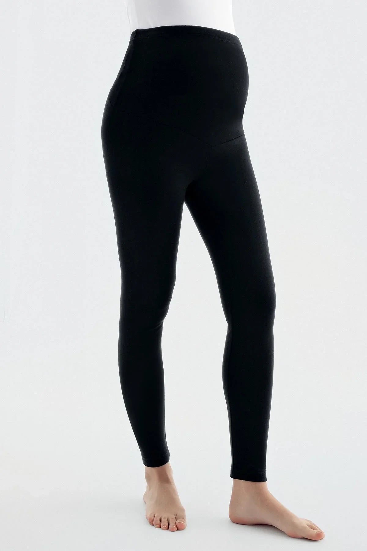 Ayarlanabilir Yüksek Bel Esnek Çelik Örme Hamile Tayt CLK02