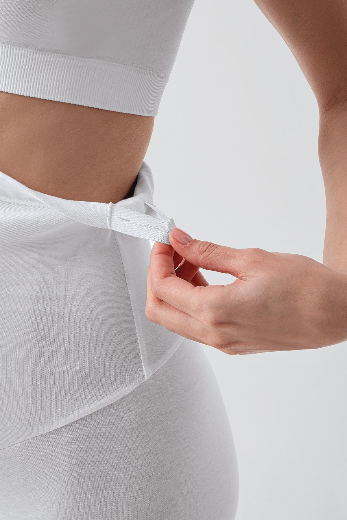 Adjustable High Waist Long Lycra Stretch Cotton Maternity Leggings T28