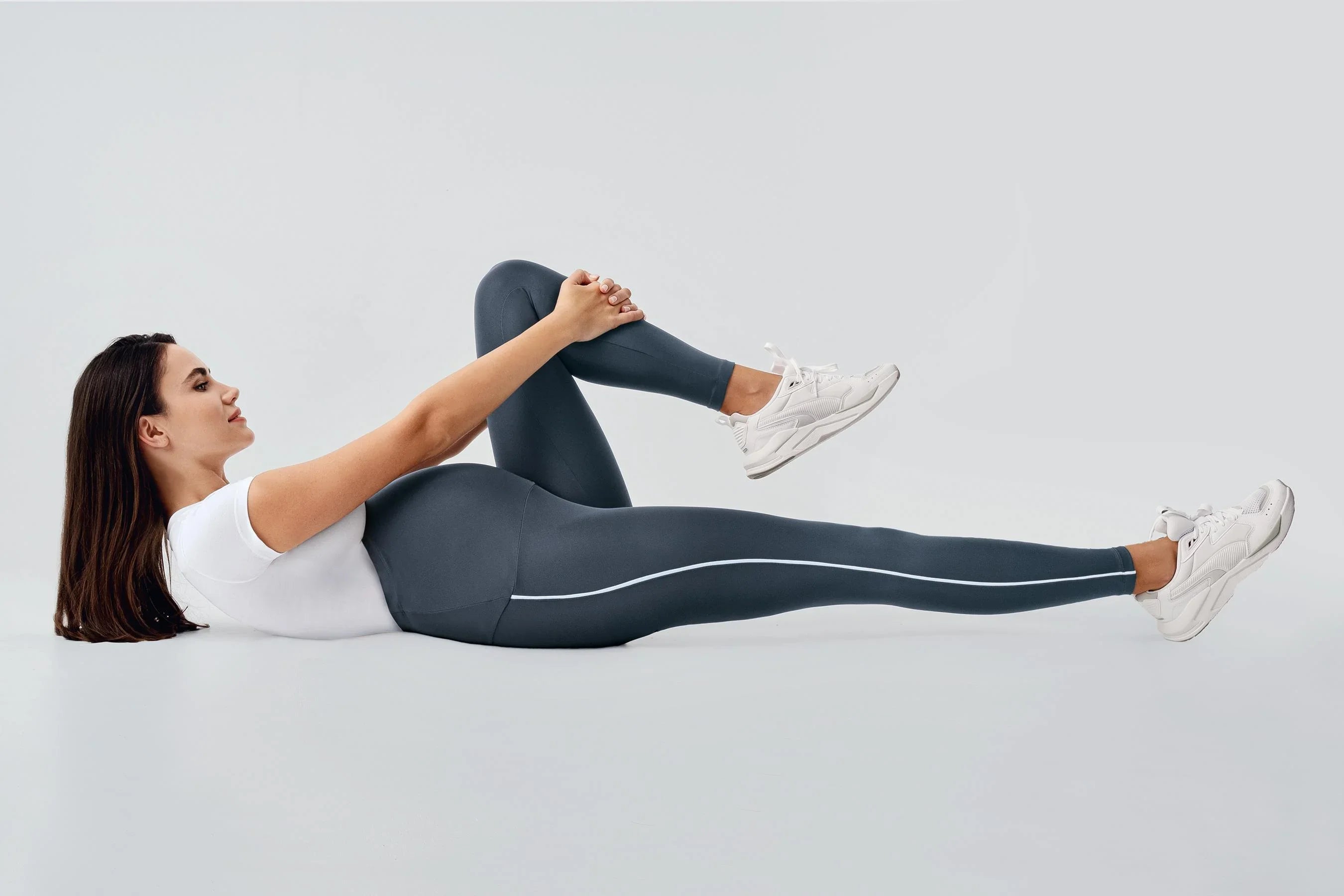 Biyeli Yüksek Bel Esnek Toparlayıcı Hamile Tayt T24 - Artış Collection