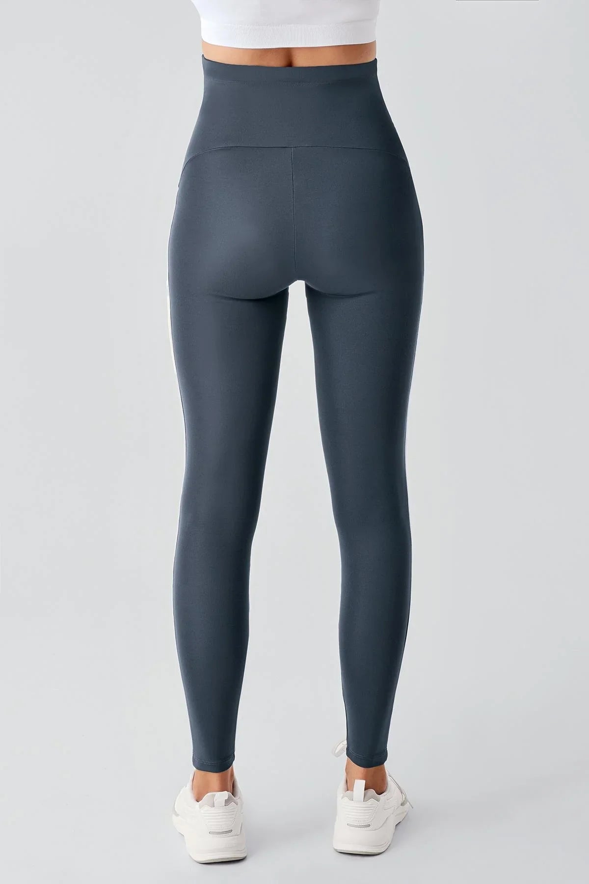 Biyeli Yüksek Bel Esnek Toparlayıcı Hamile Tayt T24 - Artış Collection