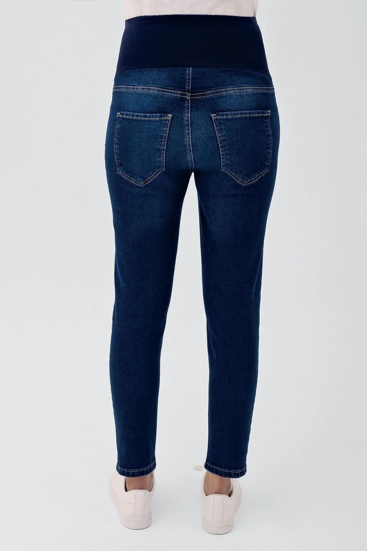 Boyfriend Esnek Likralı Beli Ayarlanabilir Hamile Jean Pantolon J01