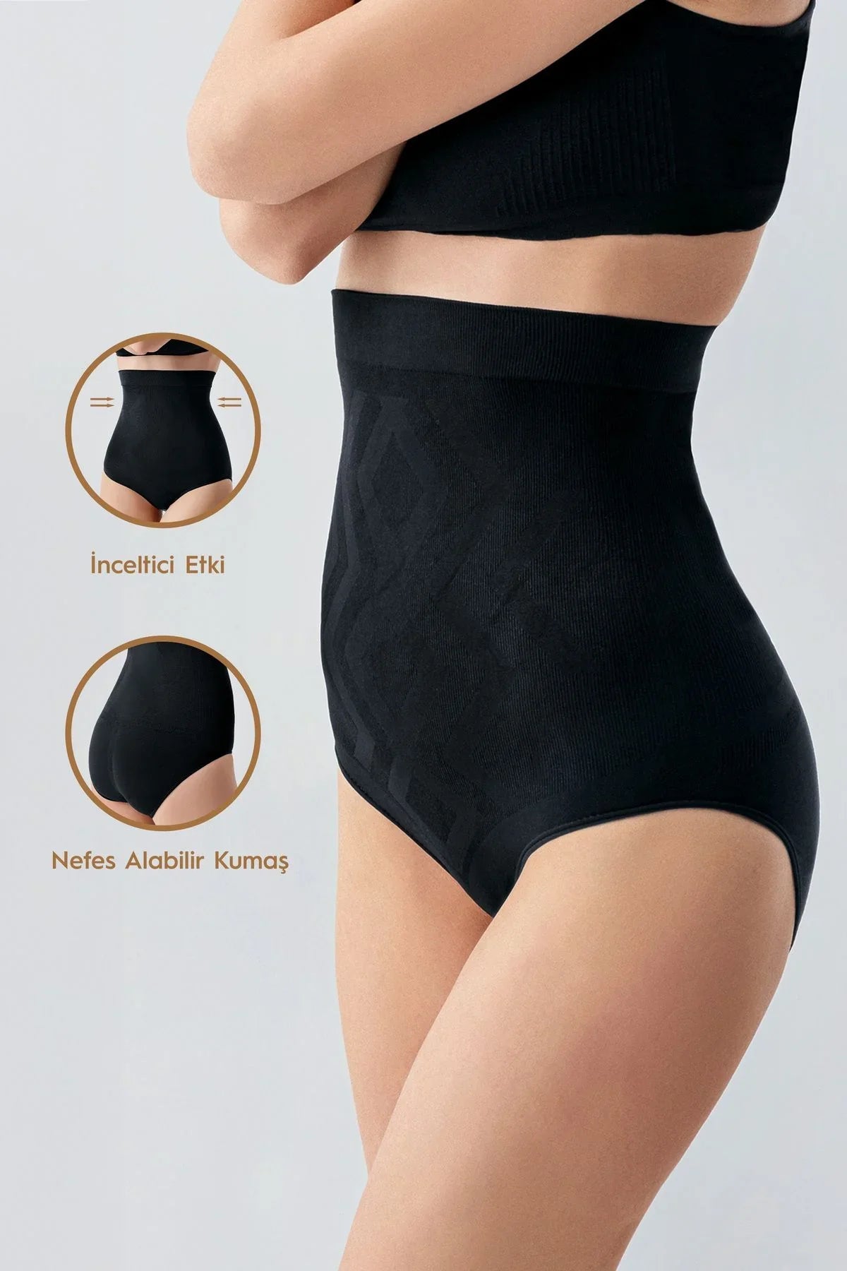 Doğum Sonrası Şekillendirici Rahim Toparlayıcı İnceltici Sıkılaştırıcı Yüksek Bel Slip Korse 29KS1