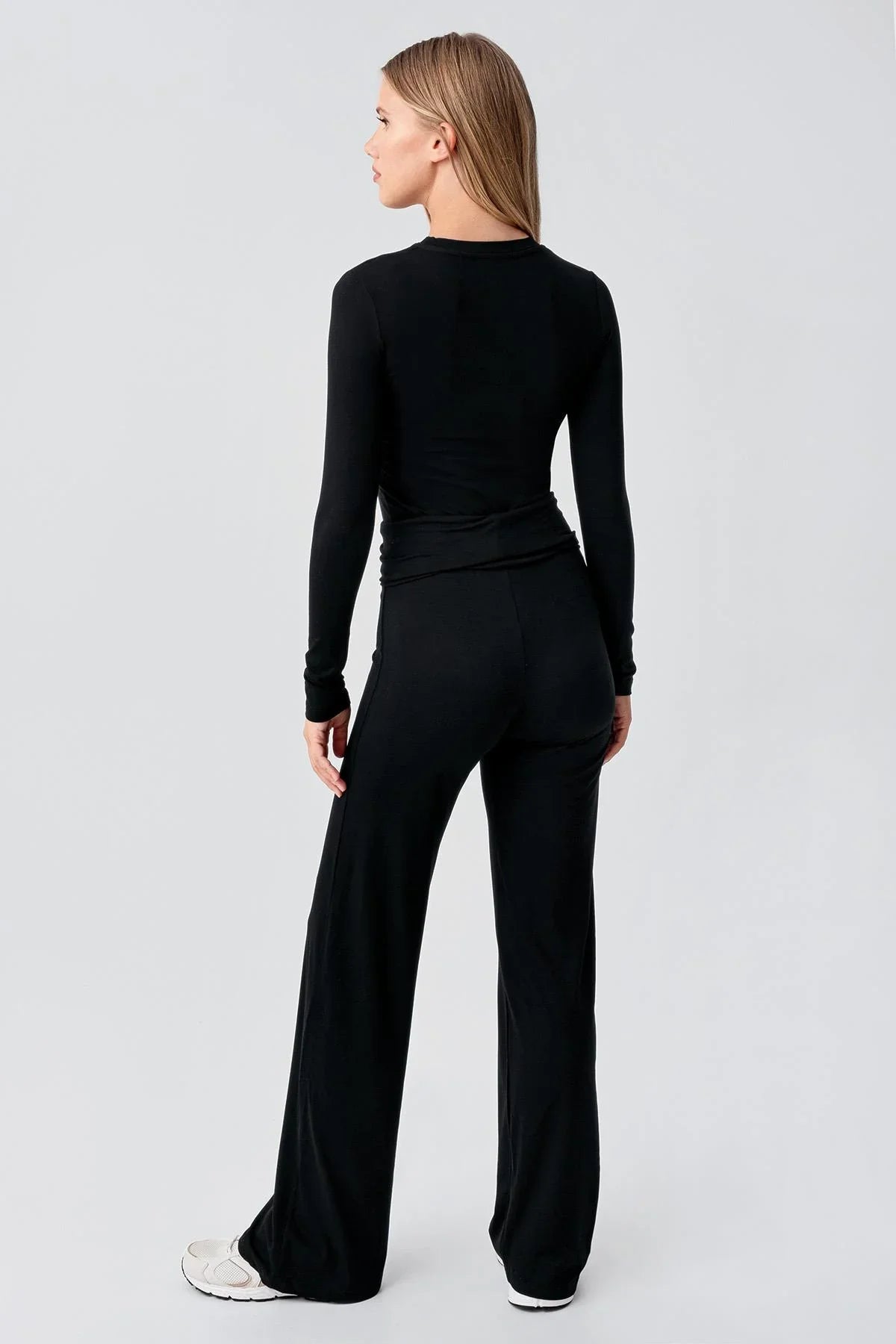 Düz Paça Katlanan Bel Esnek Viskoz Pantolon VTP01 - Artış Collection