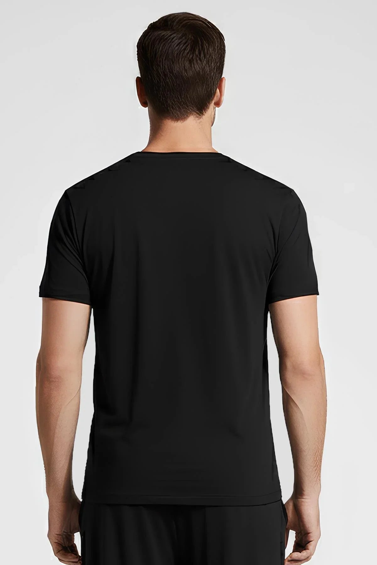 Erkek Kısa Kollu Basic Esnek Likralı Viskoz T-shirt MAN01
