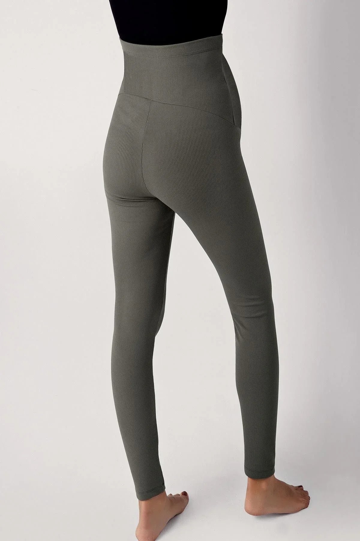 Fitilli Ayarlanabilir Yüksek Bel Esnek Toparlayıcı Hamile Tayt F03 - Artış Collection