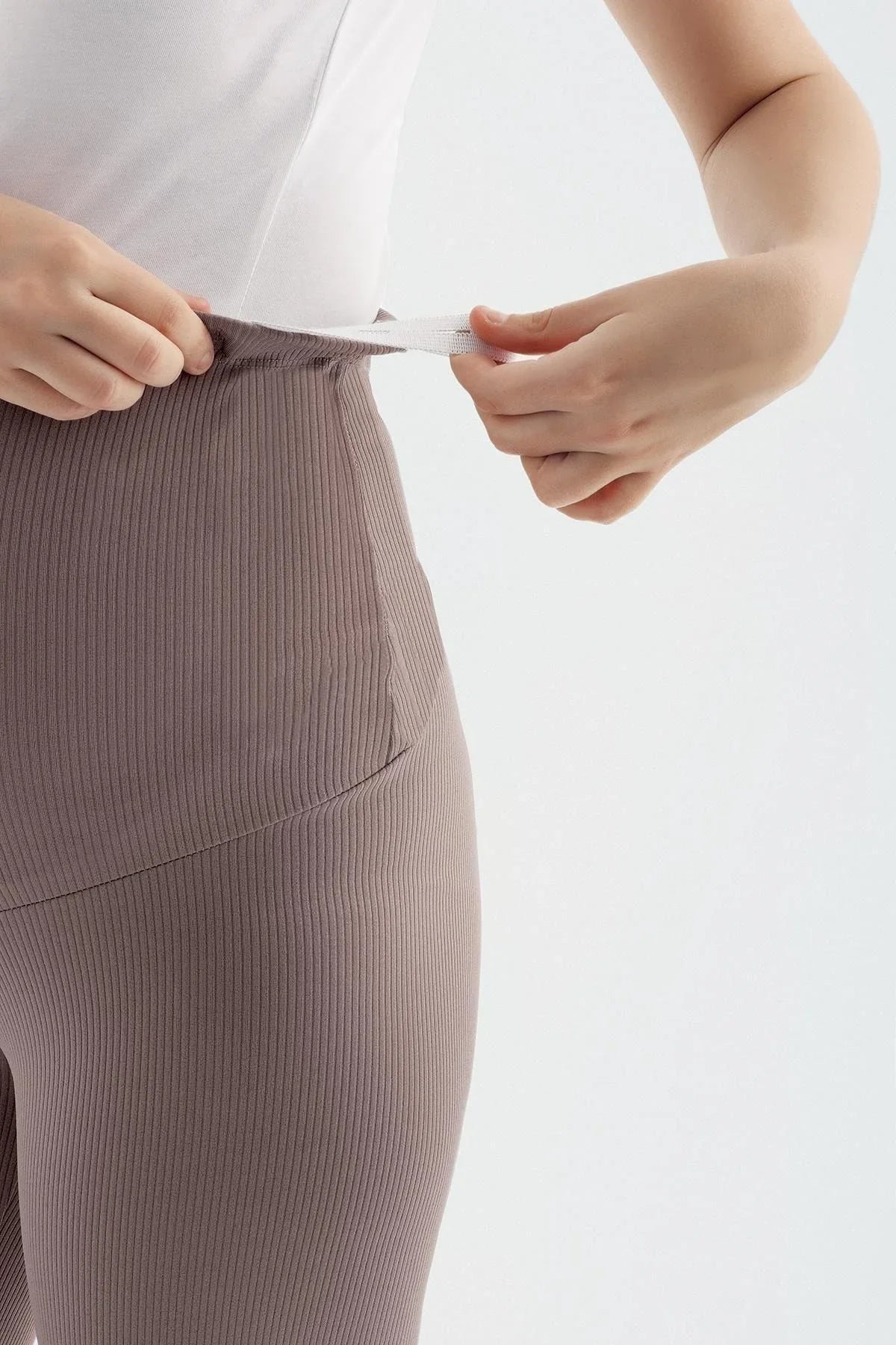 Fitilli Ayarlanabilir Yüksek Bel Esnek Toparlayıcı Hamile Tayt F03 - Artış Collection