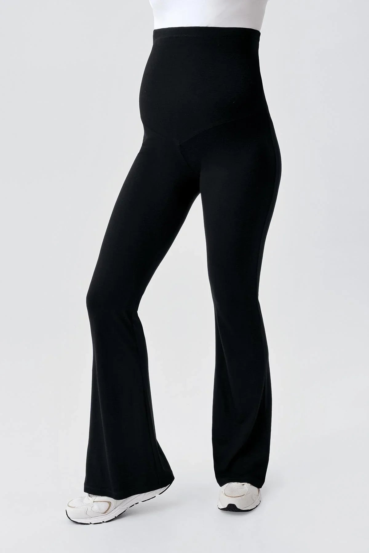 Spanish Flared Adjustable Waist Jersey Stretchy Viscose Soft Maternity Leggings VTP05