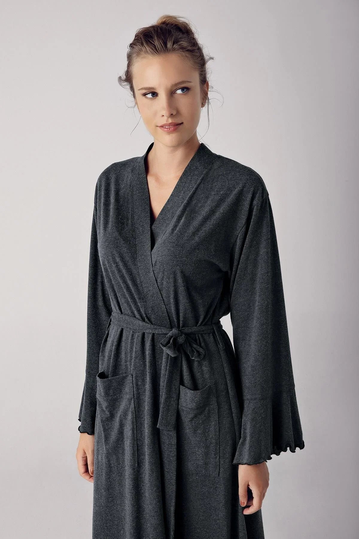 Kadın Pamuklu Sabahlık 13502