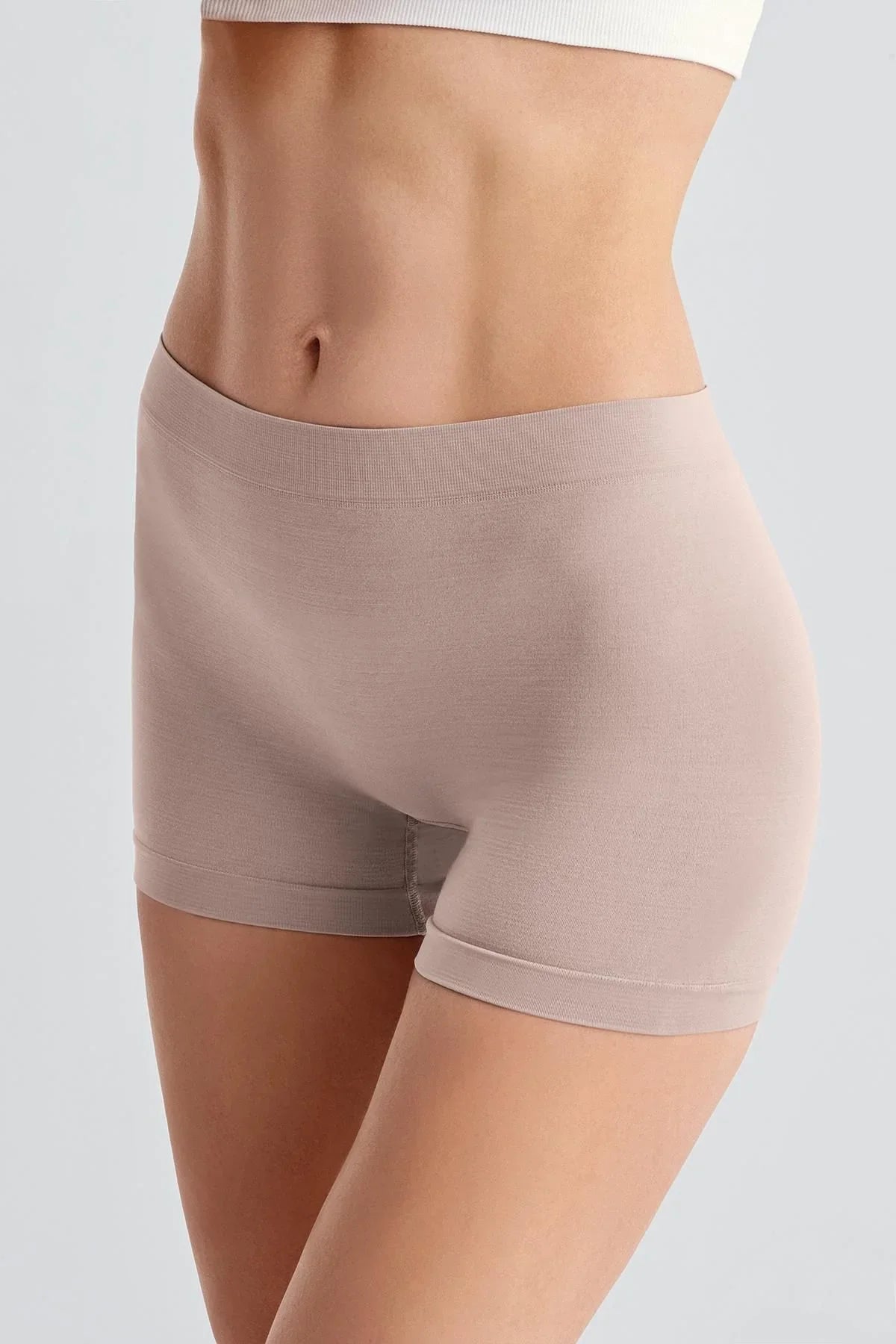 Kadın Seamless 3'lü Paket (Dikişsiz) Yüksek Bel Boxer 27B01 - Artış Collection