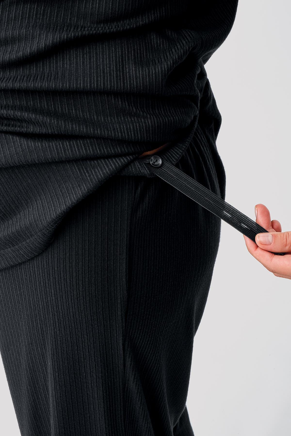 Short Sleeve Flexible Viscose Maternity Pajama Set 16302