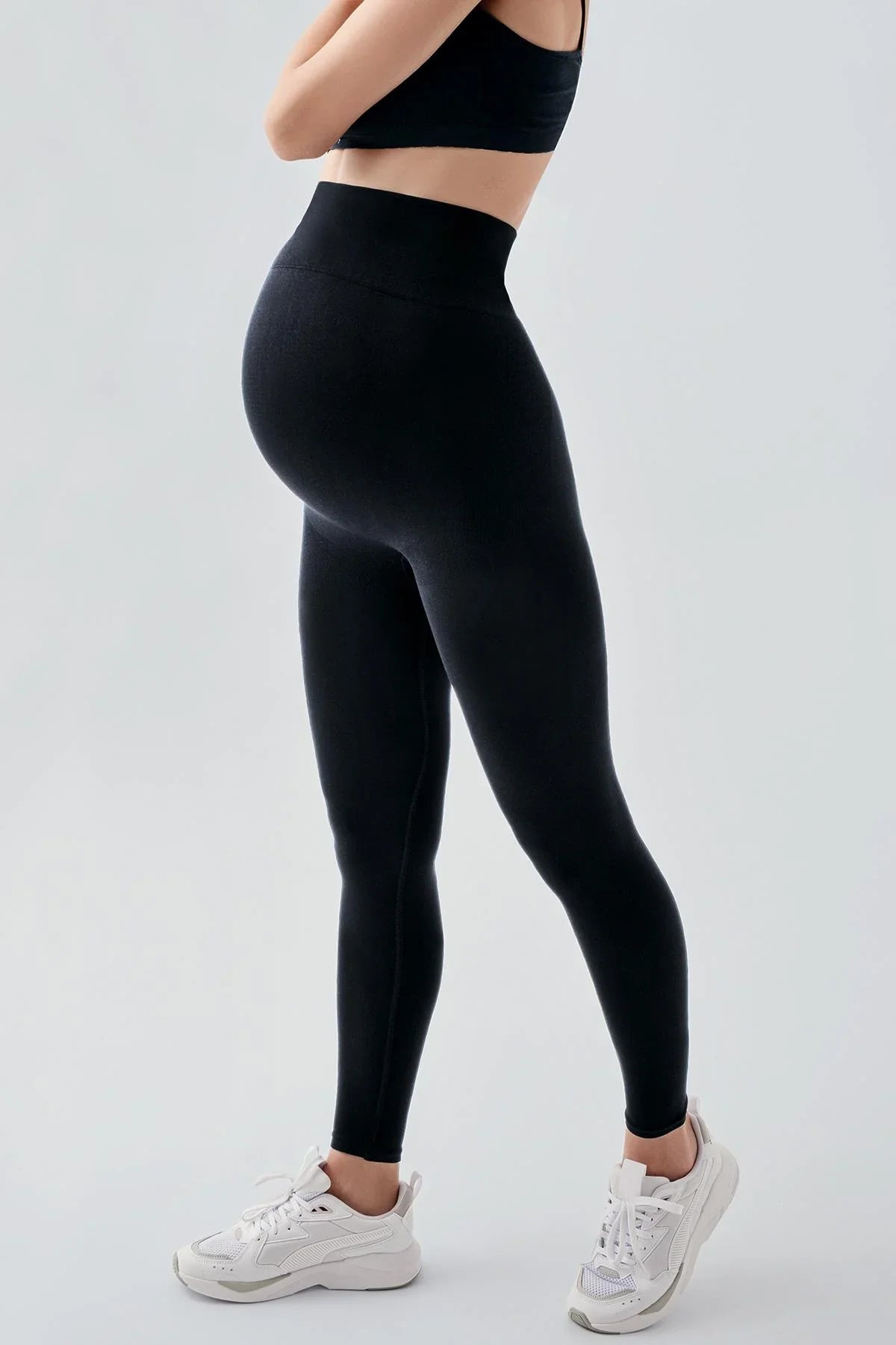 Seamless (Dikişsiz) Yüksek Bel Toparlayıcı Ekstra Esnek Spor Hamile Tayt 26TS1 - Artış Collection