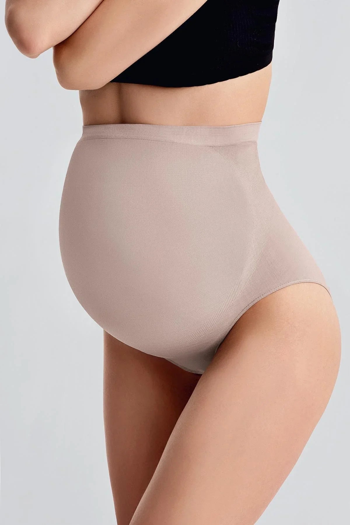 Seamless (Dikişsiz) Yumuşak Dokulu Esnek Hamile Külodu 3'lü Paket 27K02 - Artış Collection