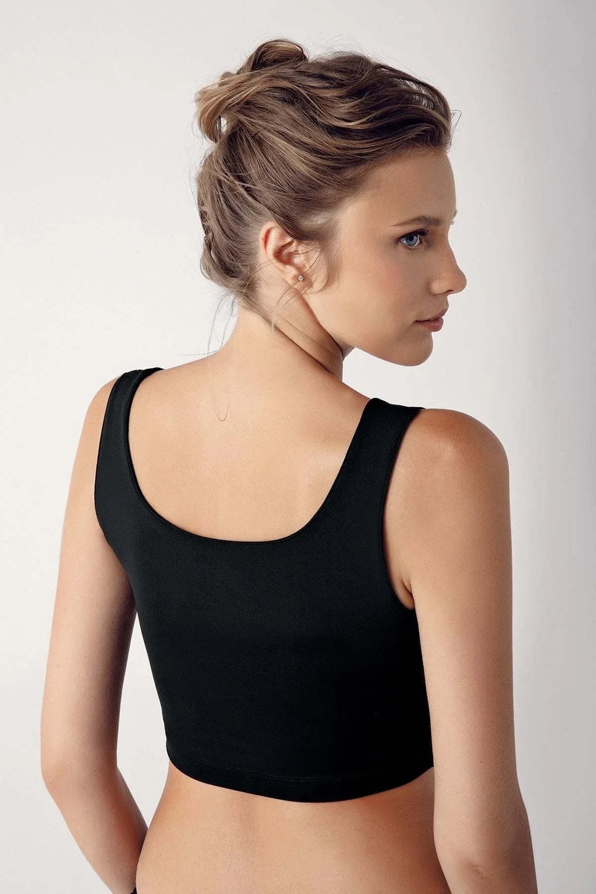 Sport Thick Strap Crop Top Bustier C01