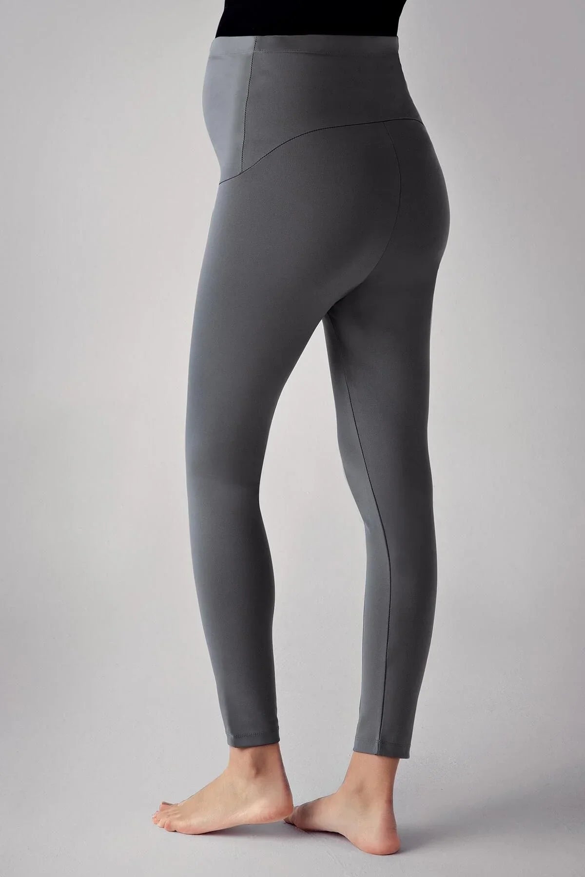 Termal Şardonlu Sıcak Tutan Esnek Beli Ayarlanabilir Kışlık Hamile Tayt T10