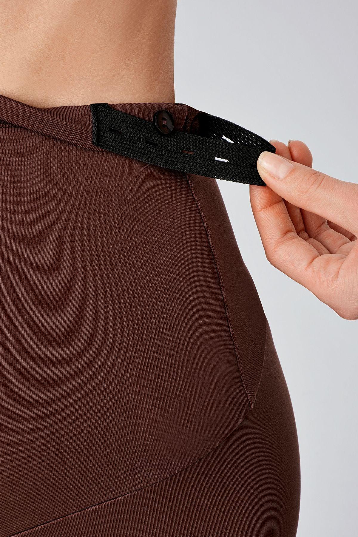 Termal Şardonlu Sıcak Tutan Esnek Beli Ayarlanabilir Kışlık Hamile Tayt T10