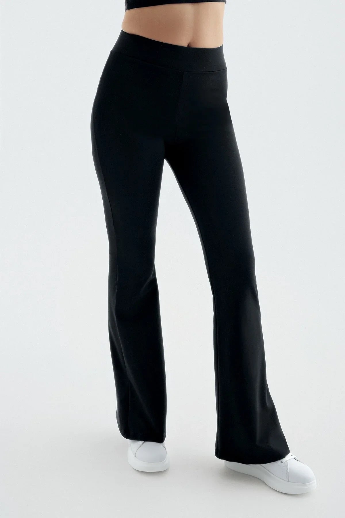 Termal Şardonlu Sıcak Tutan Esnek Kışlık İspanyol Paça Tayt T23