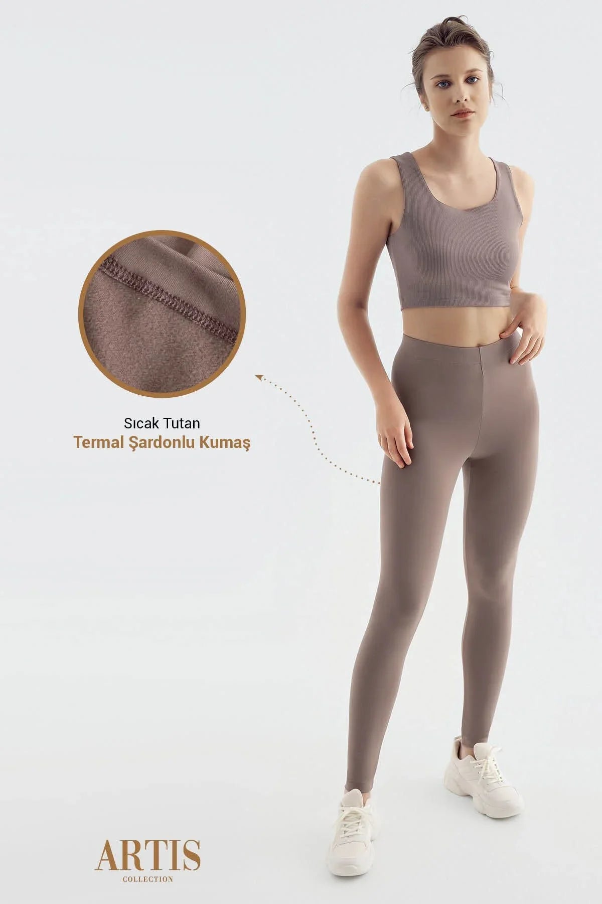 Termal Şardonlu Sıcak Tutan Kışlık Esnek Tayt T19