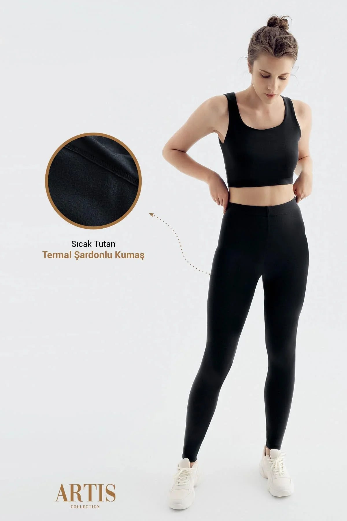 Termal Şardonlu Sıcak Tutan Kışlık Esnek Tayt T19