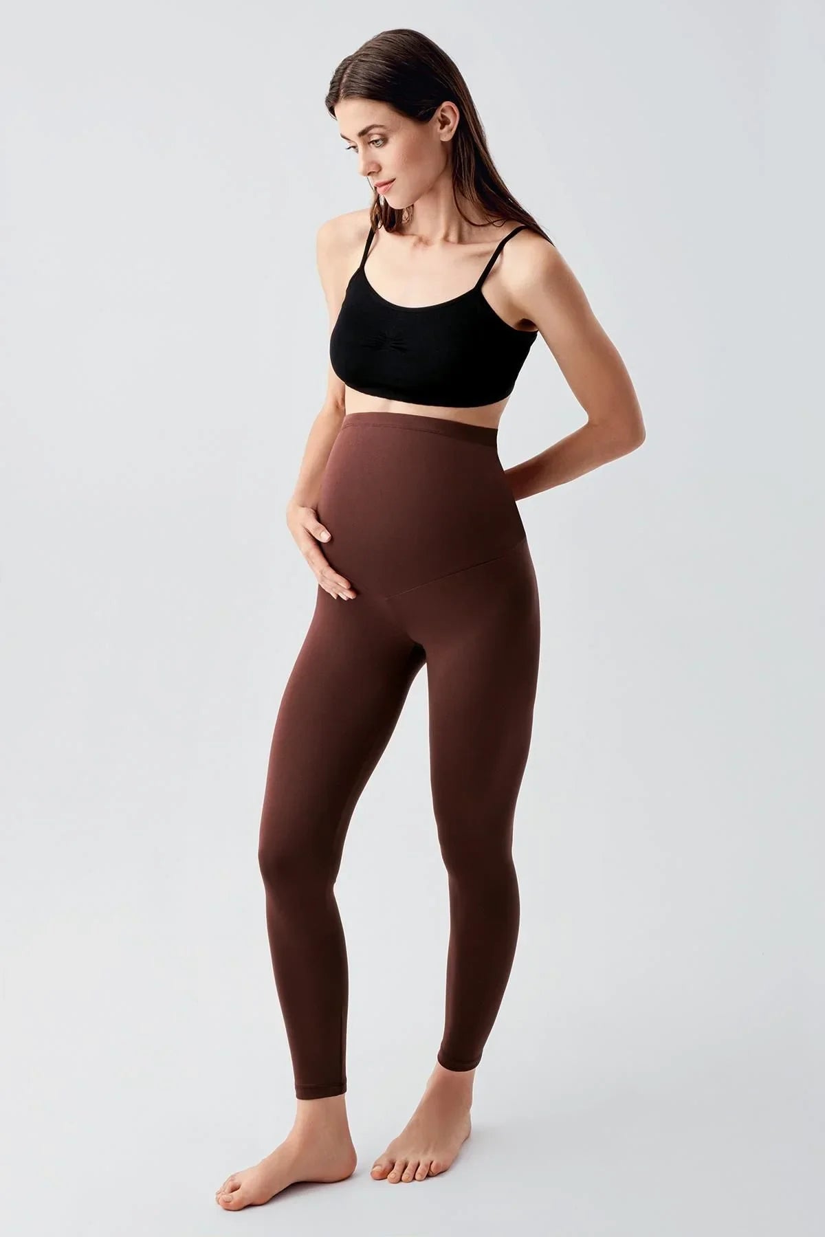 Adjustable High Waist Flexible Maternity Leggings T02