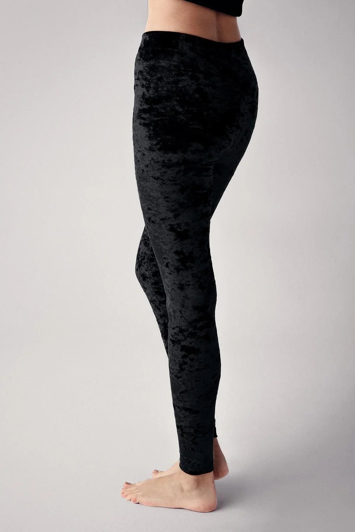 Increase Velvet Black Tights T05