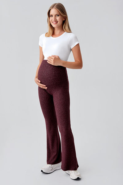 Adjustable High Waist Flexible Soft Texture Viscose Blend Maternity Trousers HP02