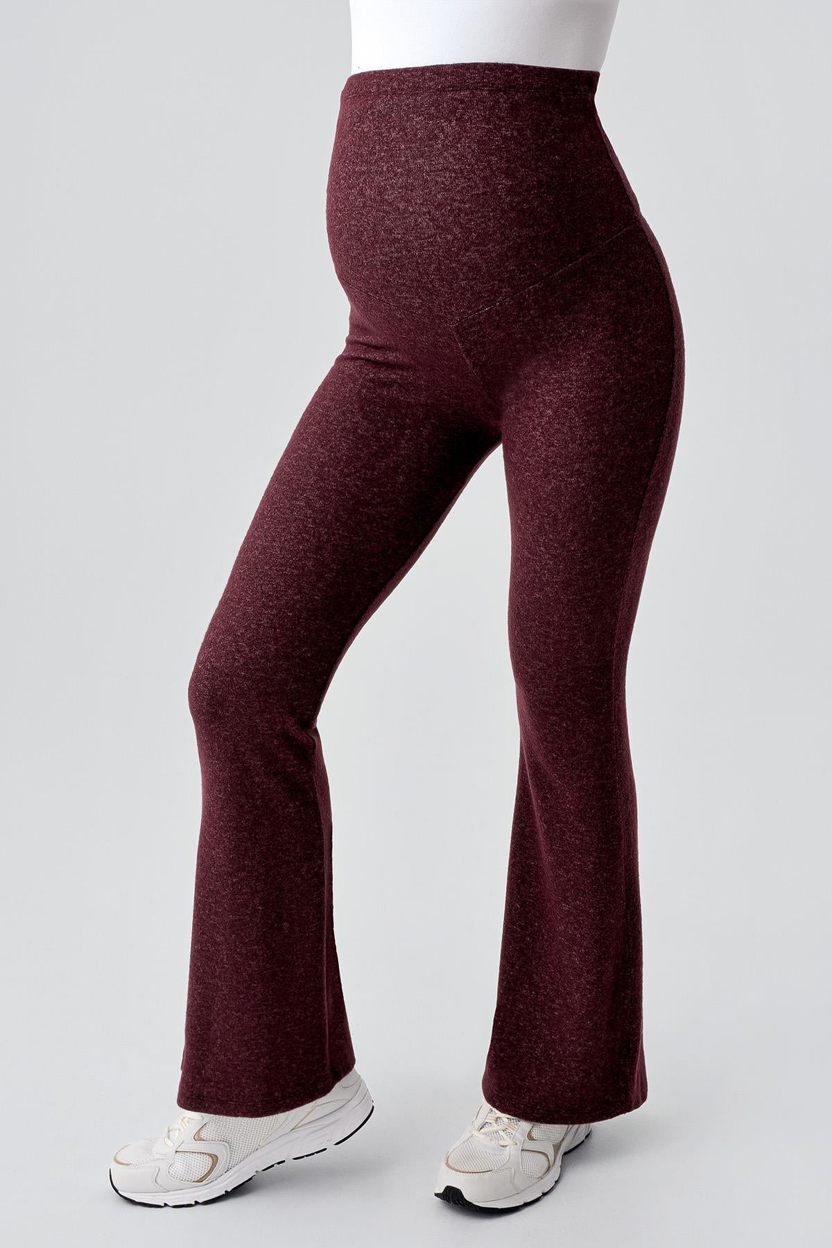 Adjustable High Waist Flexible Soft Texture Viscose Blend Maternity Trousers HP02