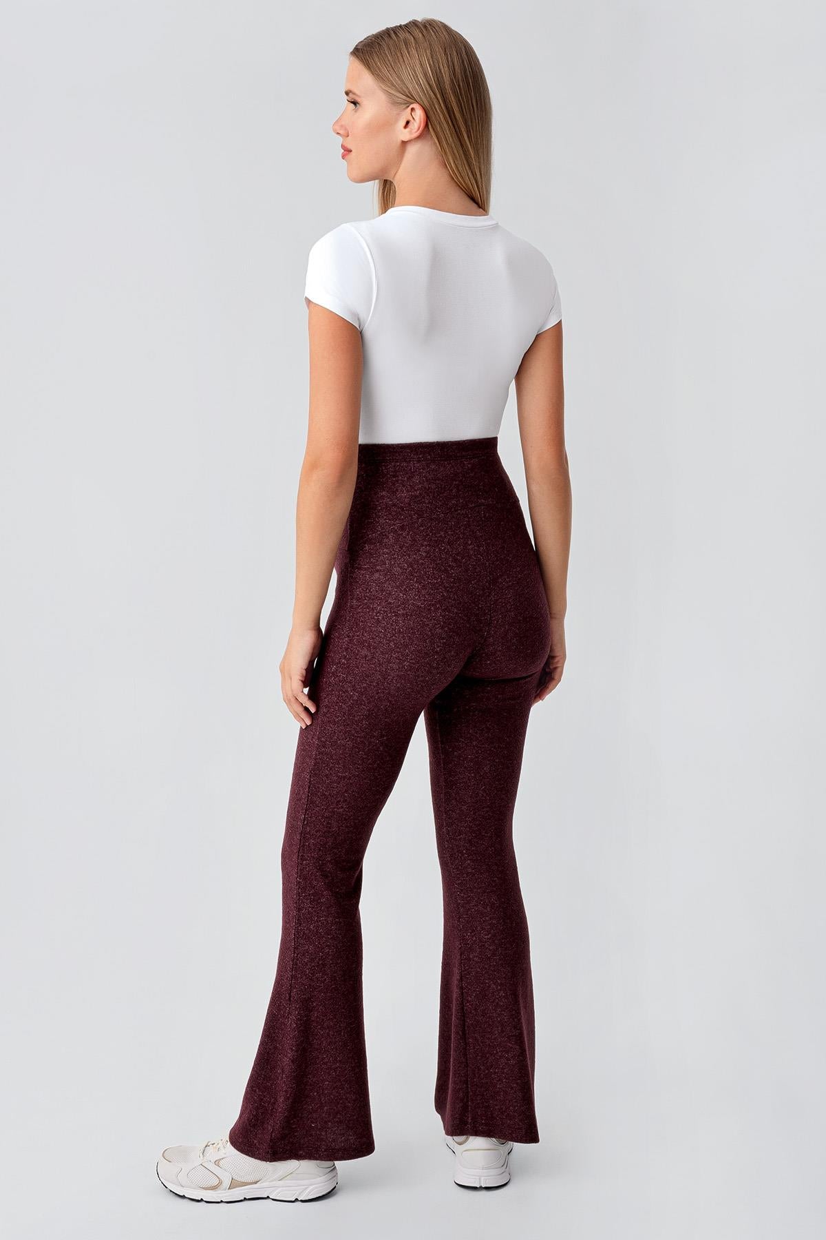 Adjustable High Waist Flexible Soft Texture Viscose Blend Maternity Trousers HP02