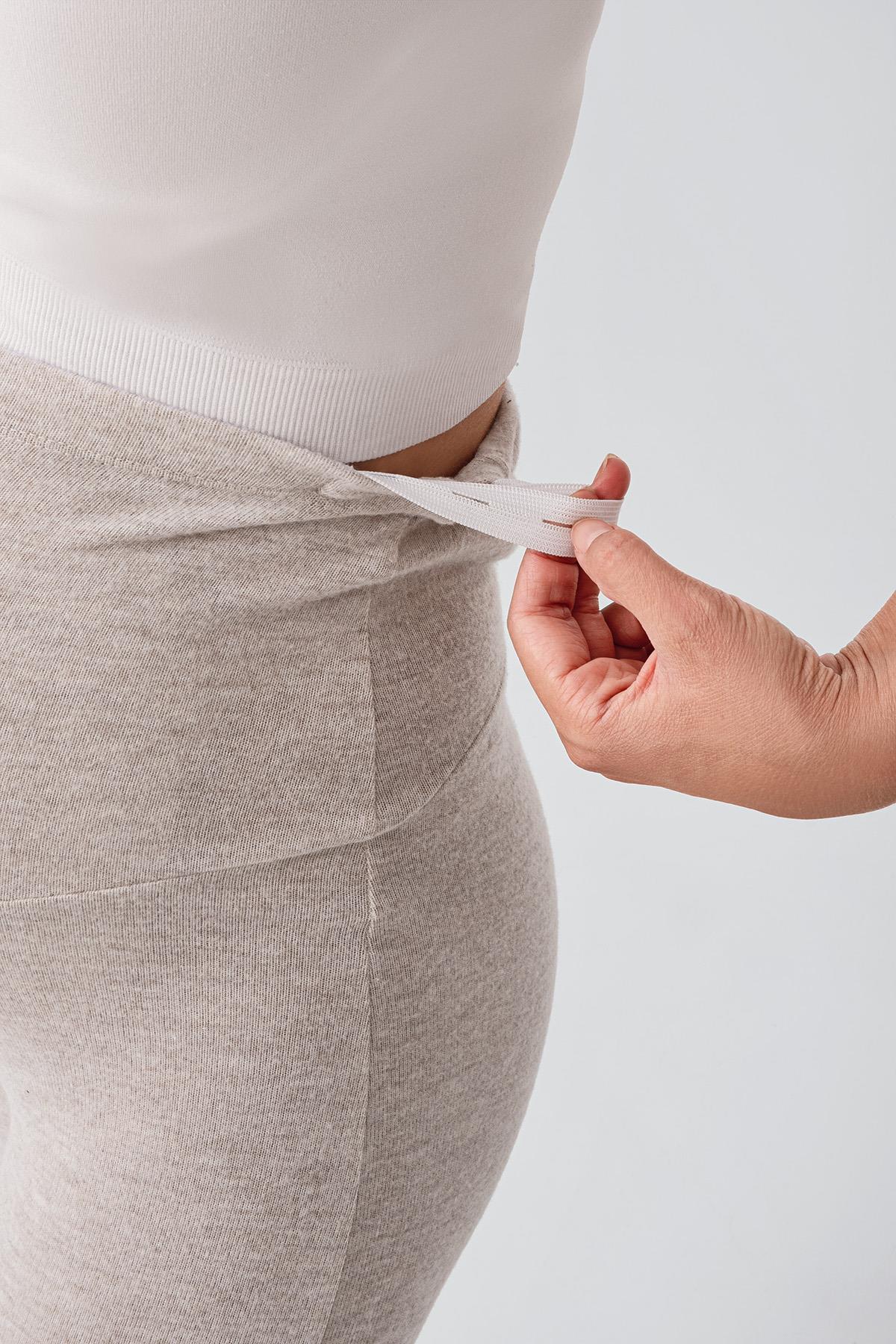Adjustable High Waist Flexible Soft Texture Viscose Blend Maternity Trousers HP02