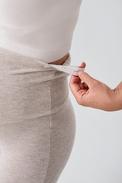 Adjustable High Waist Flexible Soft Texture Viscose Blend Maternity Trousers HP02