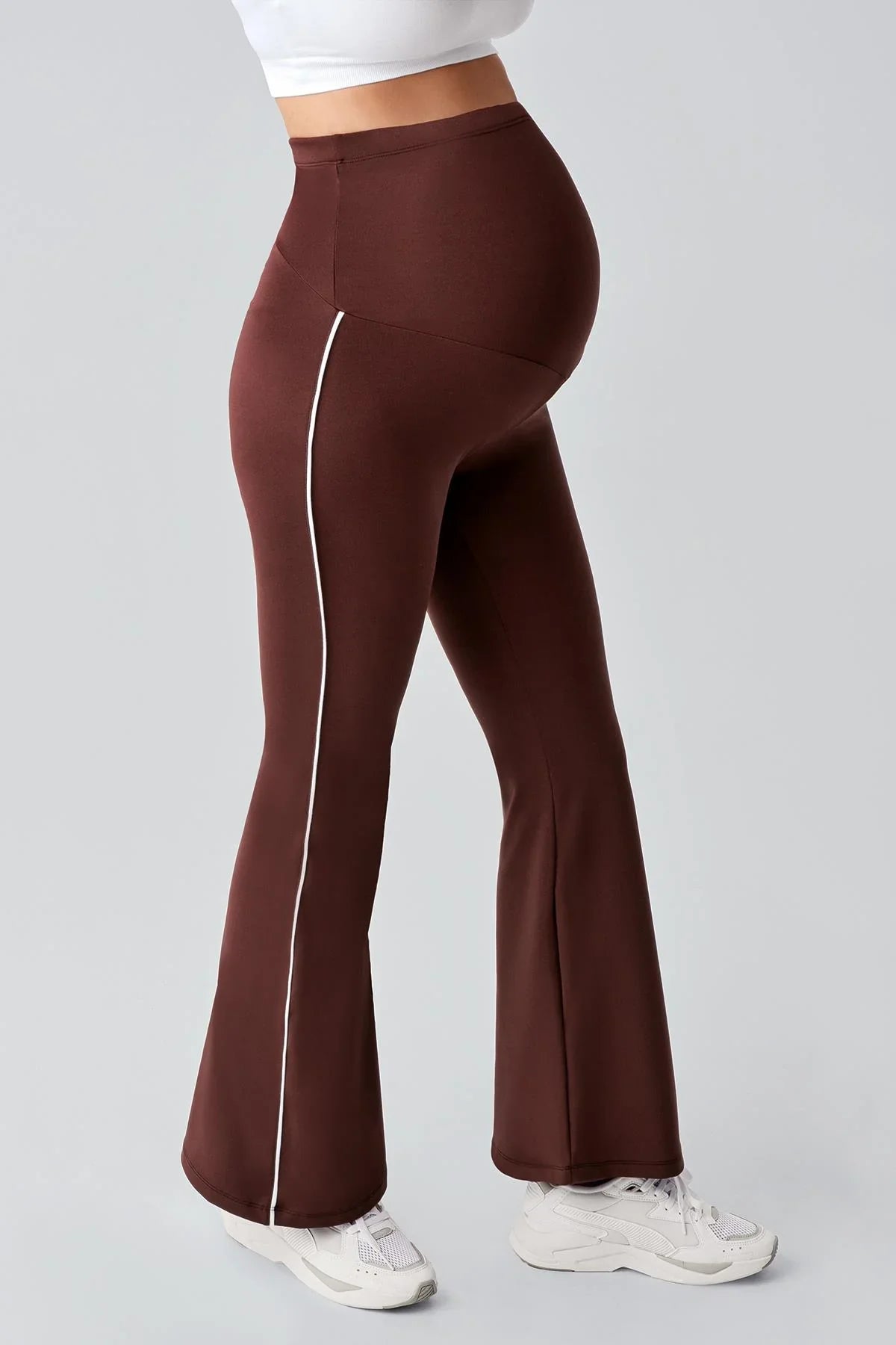 Biyeli İspanyol Paça Yüksek Bel Esnek Toparlayıcı Hamile Tayt T25