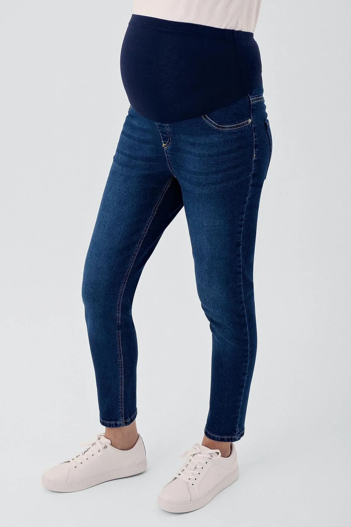 Boyfriend Esnek Likralı Beli Ayarlanabilir Hamile Jean Pantolon J01