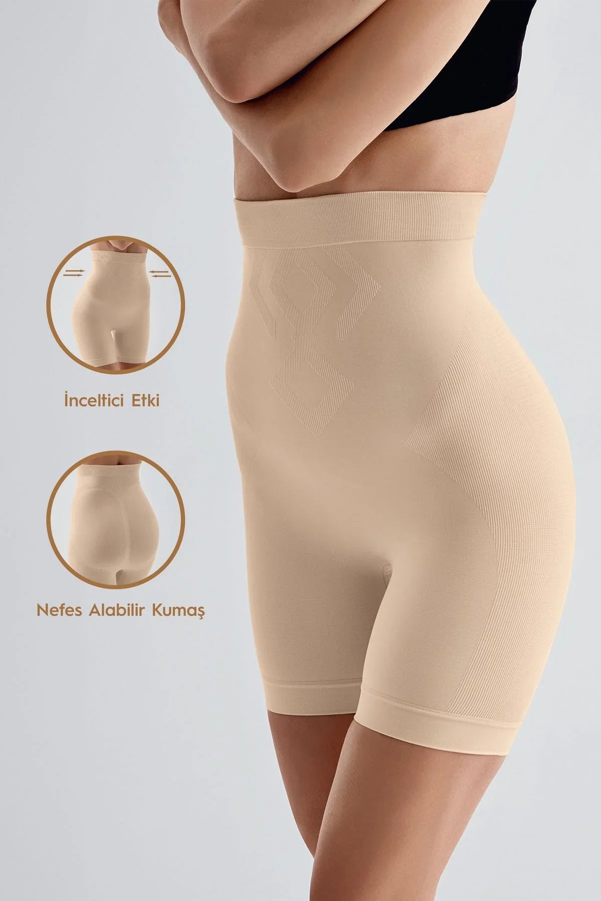 Doğum Sonrası Şekillendirici Rahim Toparlayıcı İnceltici Sıkılaştırıcı Yüksek Bel Şort Korse 29KS2