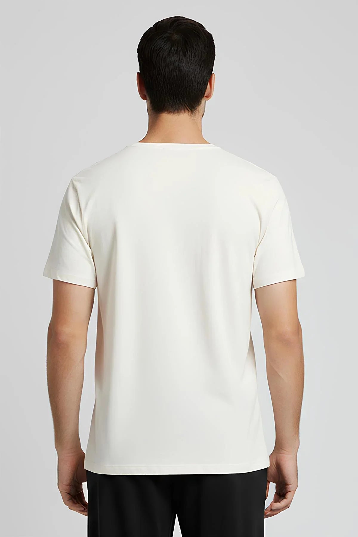 Men's Short Sleeve Basic Flexible Lycra Viscose T-shirt MAN01