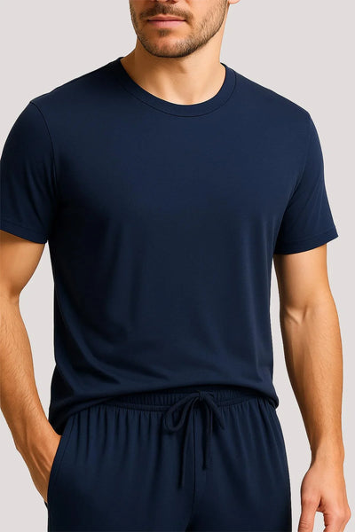 Men's Short Sleeve Basic Flexible Lycra Viscose T-shirt MAN01