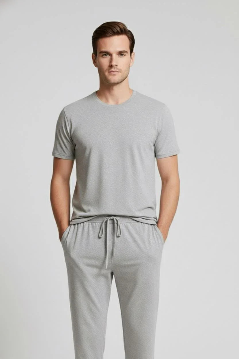 Men's Short Sleeve Basic Flexible Lycra Viscose T-shirt MAN01