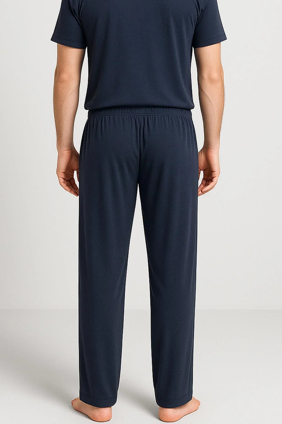 Men's Long Pocket Flexible Lycra Viscose Pajama Bottoms MAN02