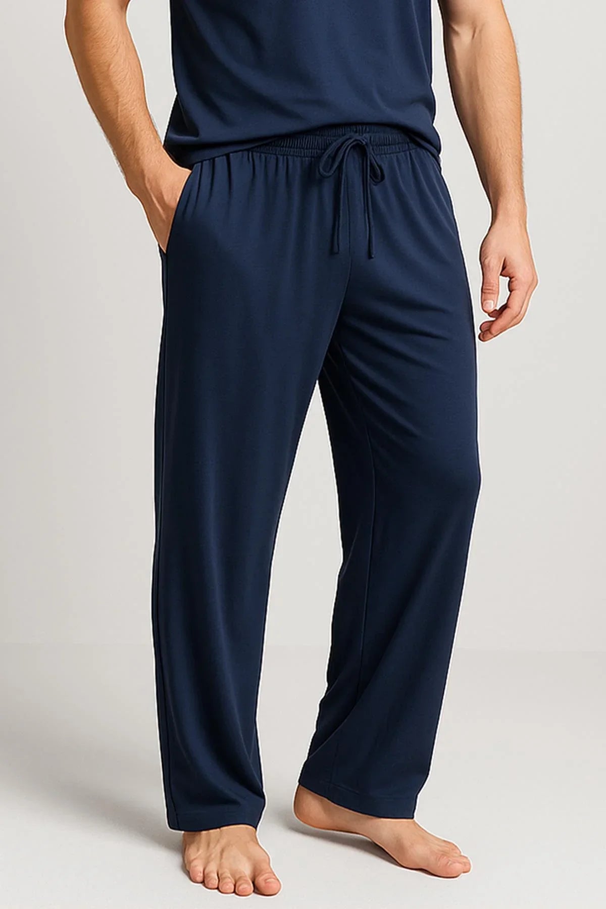 Erkek Uzun Cepli Esnek Likralı Viskoz Pijama Altı MAN02 - Artış Collection