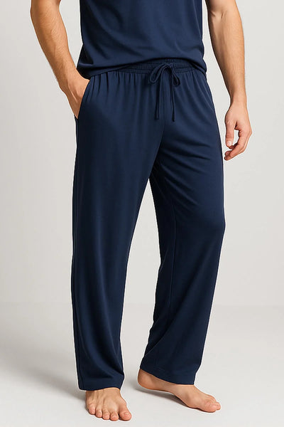 Men's Long Pocket Flexible Lycra Viscose Pajama Bottoms MAN02
