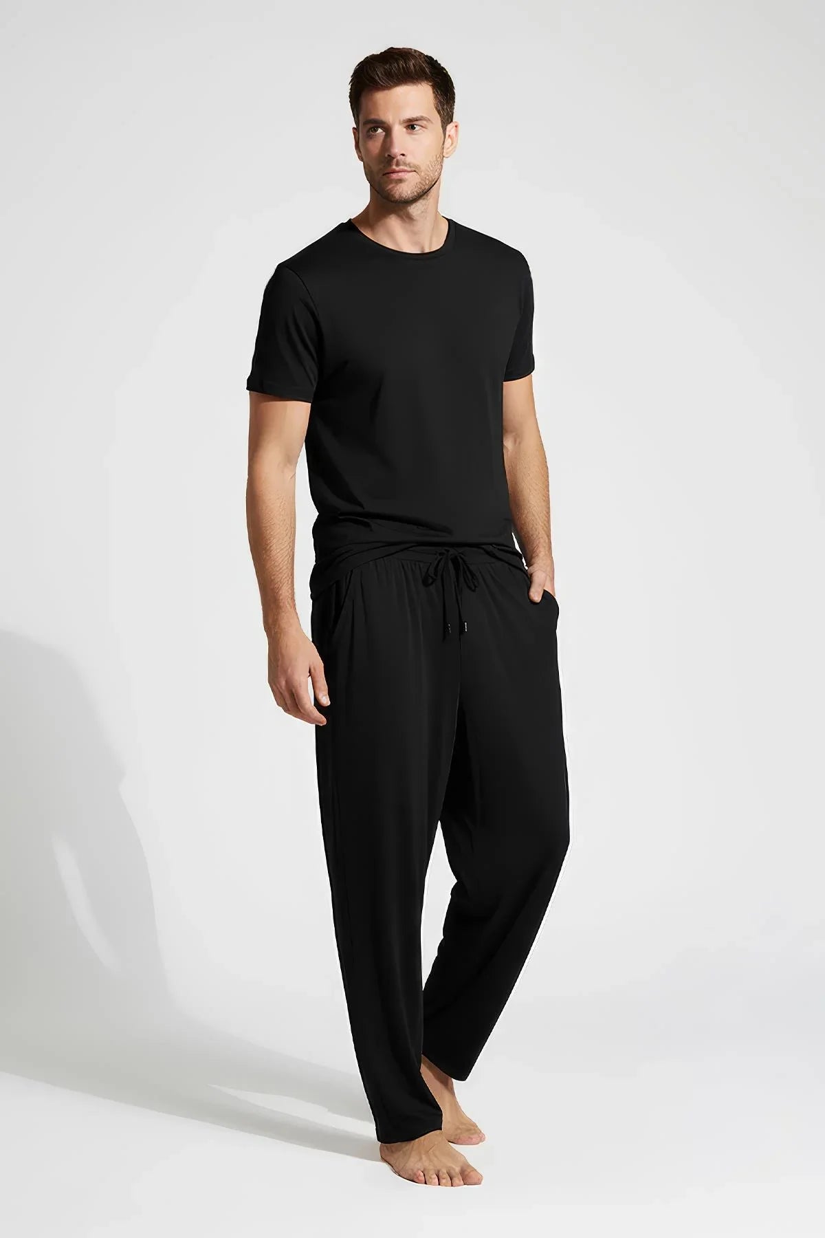 Erkek Uzun Cepli Esnek Likralı Viskoz Pijama Altı MAN02 - Artış Collection