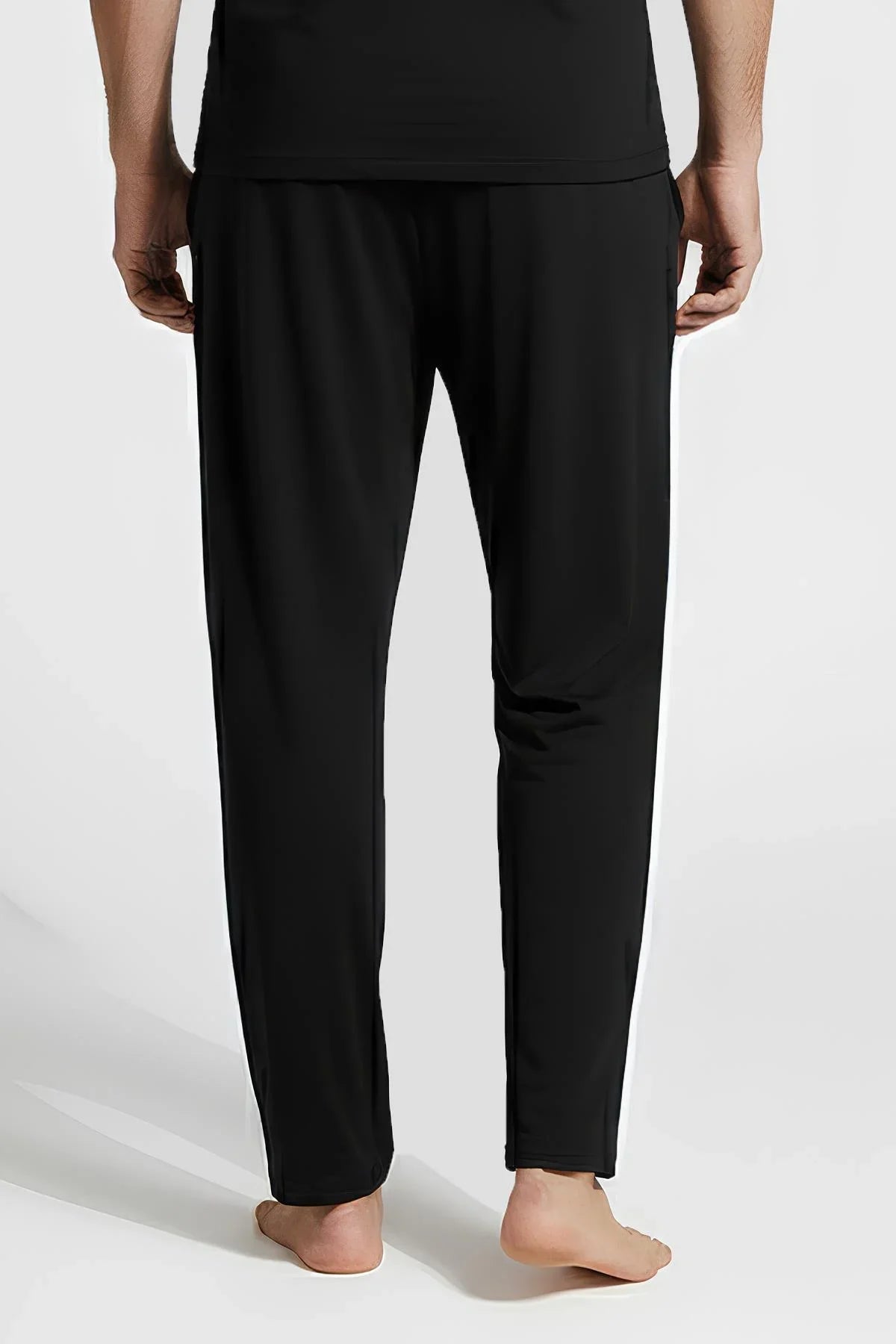 Men's Long Pocket Flexible Lycra Viscose Pajama Bottoms MAN02