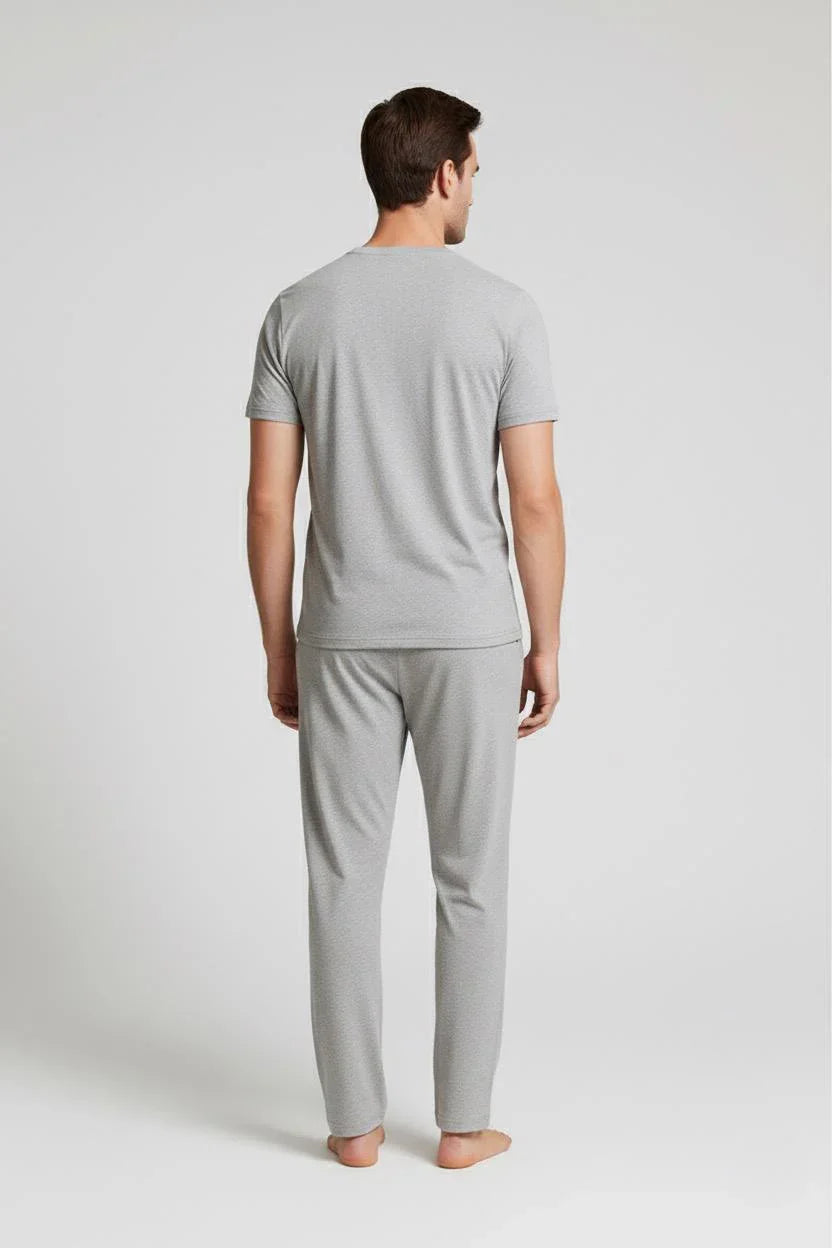 Men's Long Pocket Flexible Lycra Viscose Pajama Bottoms MAN02