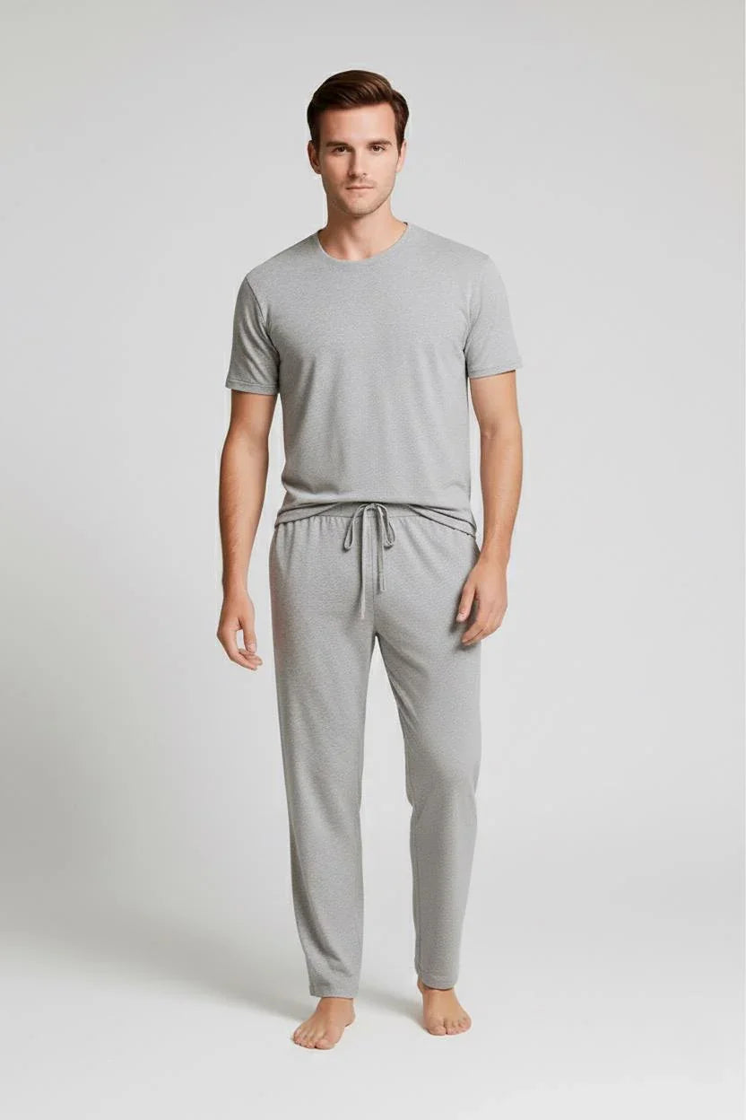 Men's Long Pocket Flexible Lycra Viscose Pajama Bottoms MAN02