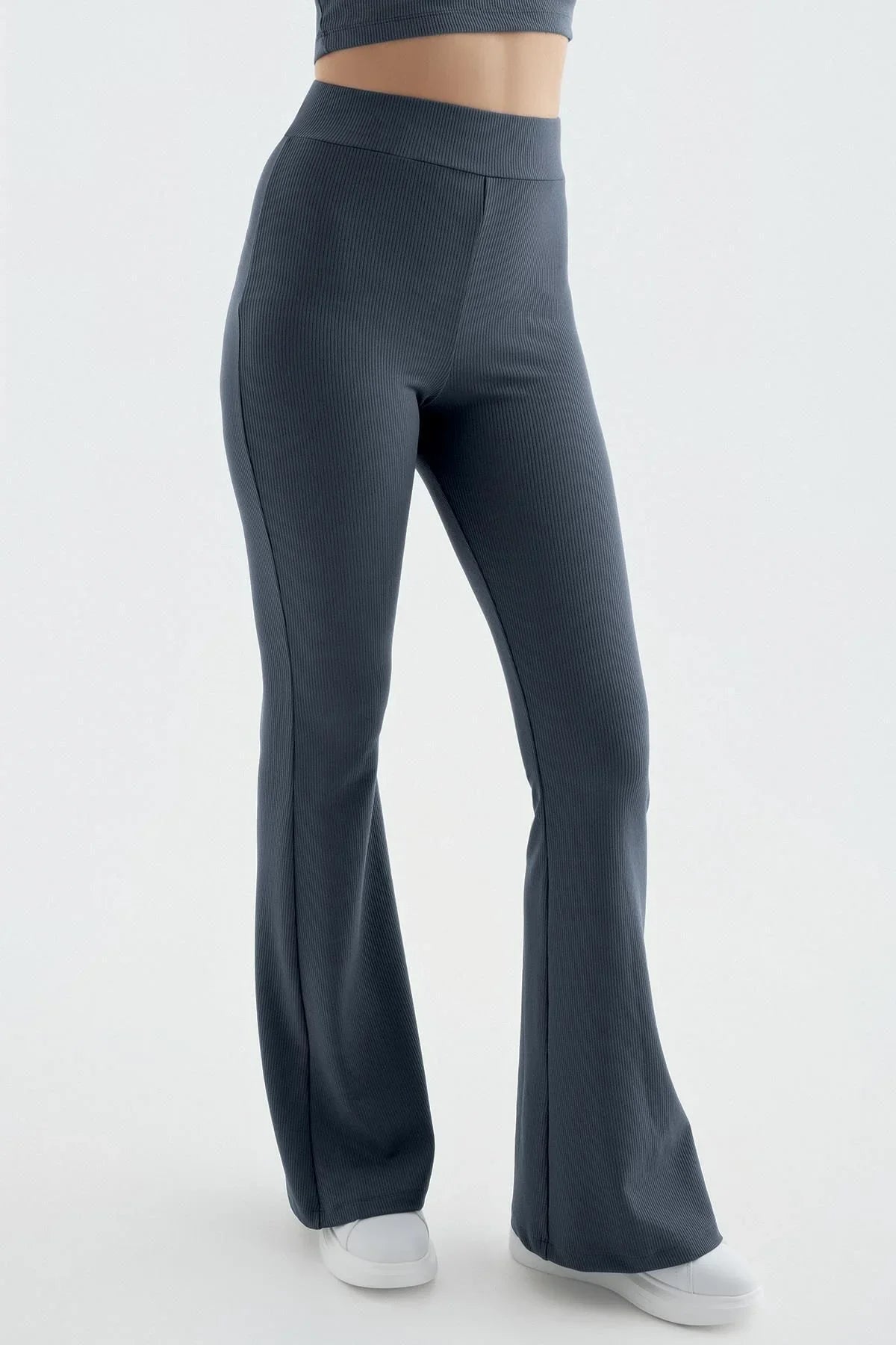 Fitilli İspanyol Paça Yüksek Bel Esnek Toparlayıcı Tayt F10