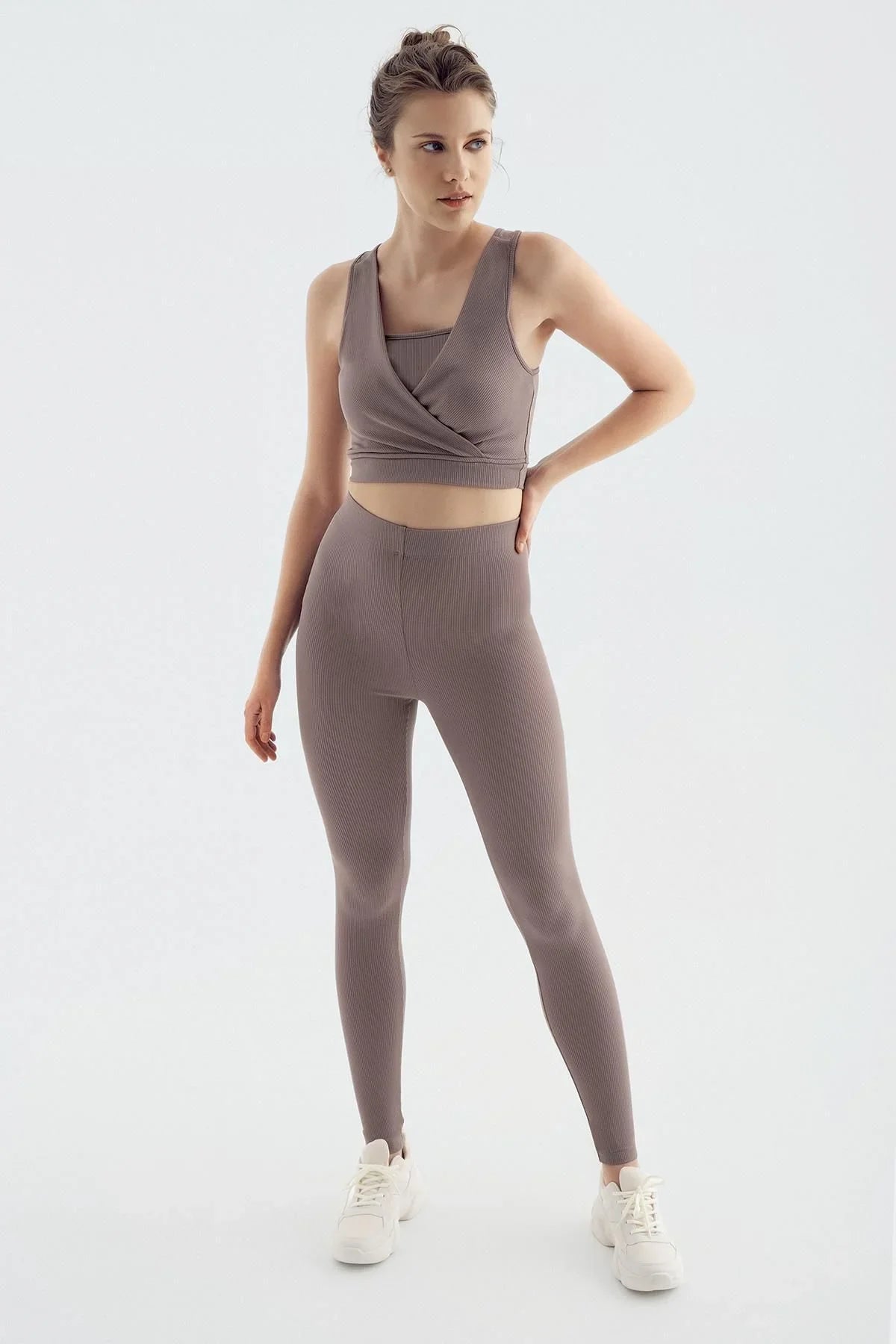 Fitilli Yüksek Bel Esnek Toparlayıcı Tayt F11 - Artış Collection