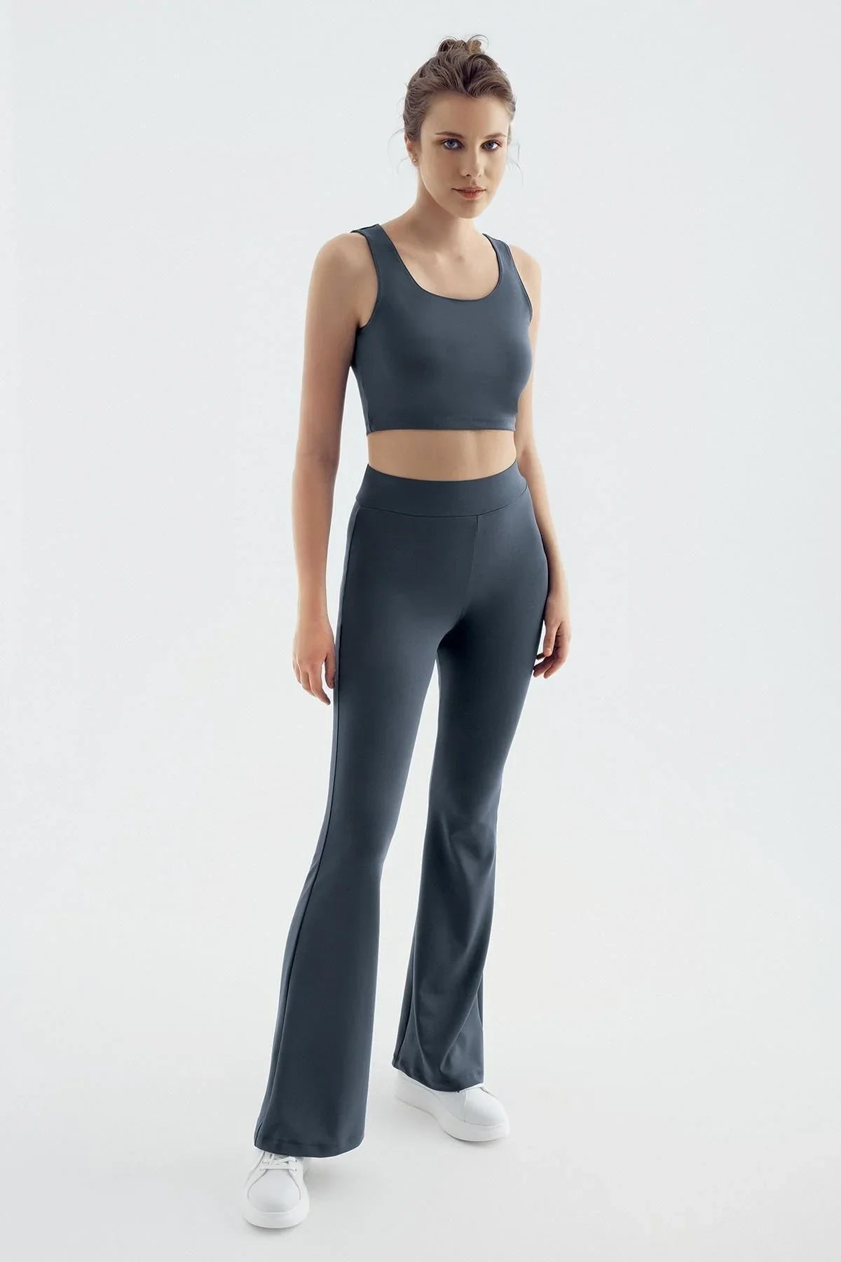 İspanyol Paça Yüksek Bel Esnek Toparlayıcı Tayt T16