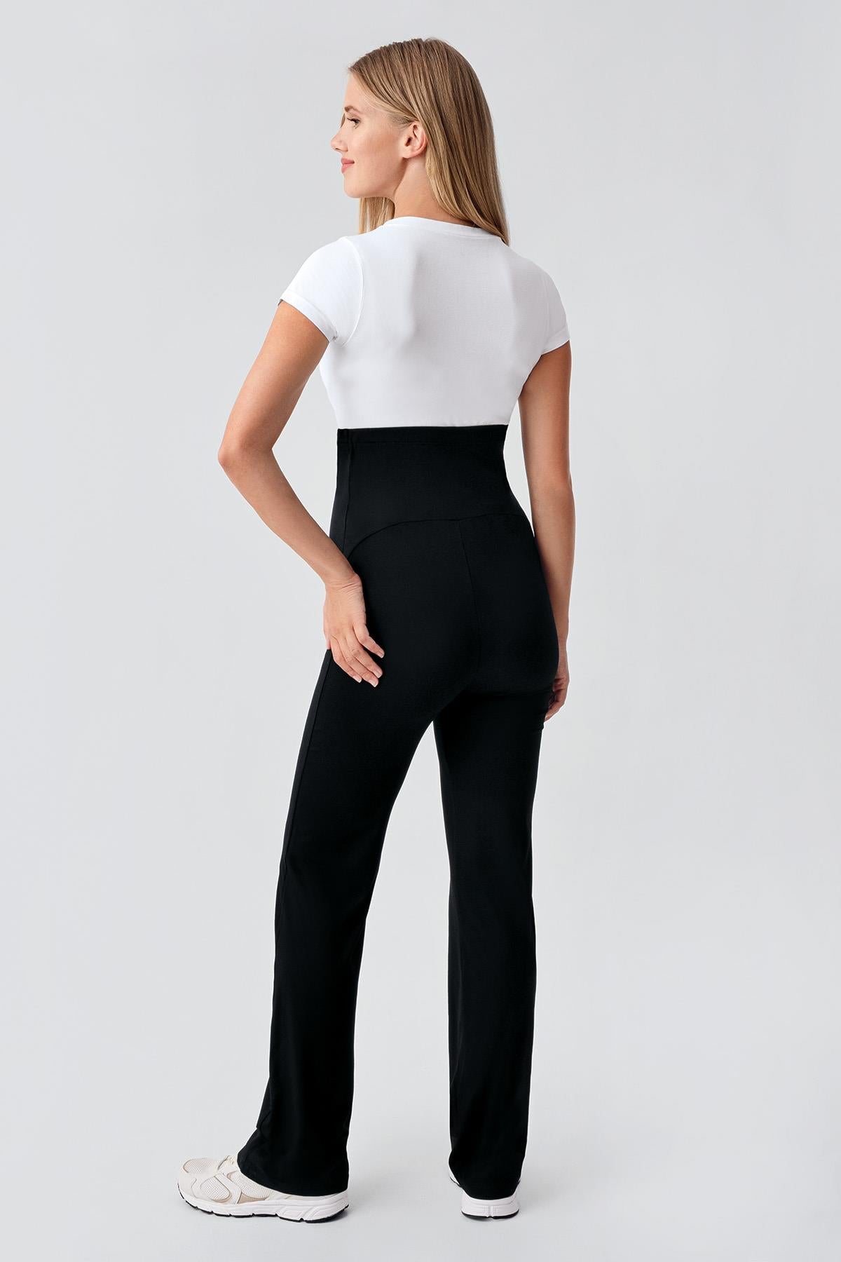 Düz Paça Ayarlanabilir Bel Jarse Esnek Viskoz Soft Hamile Pantolon VTP03