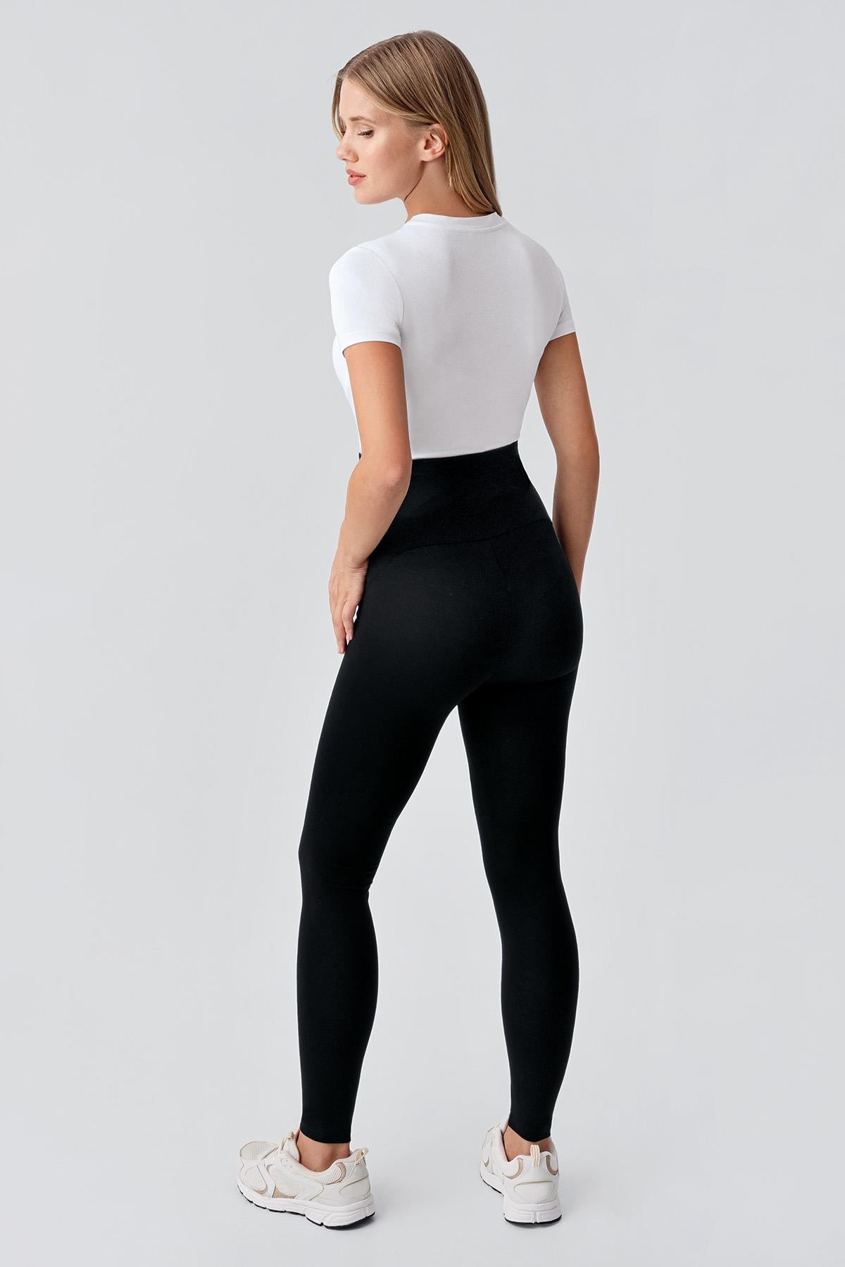 Ayarlanabilir Bel Jarse Esnek Viskoz Soft Hamile Tayt VTP04