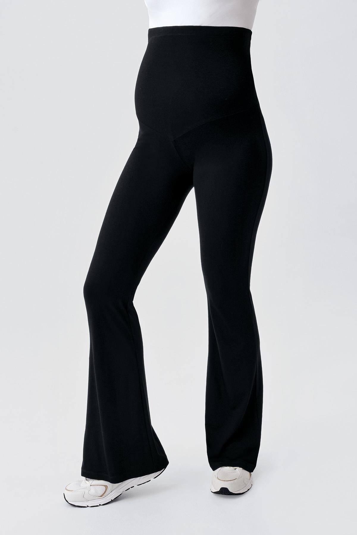 İspanyol Paça Ayarlanabilir Bel Jarse Esnek Viskoz Soft Hamile Tayt VTP05